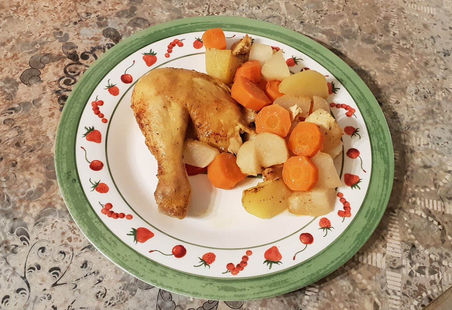Poulet et petits légumes façon thaï