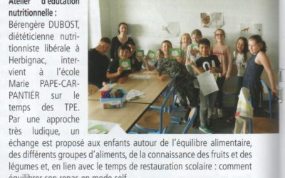 ateliers éducatifs autour de l’alimentation dans les écoles publiques d’Herbignac