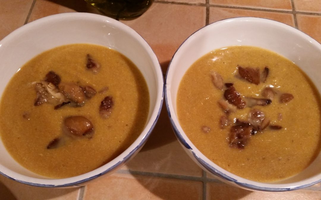 Velouté de Butternut aux châtaignes