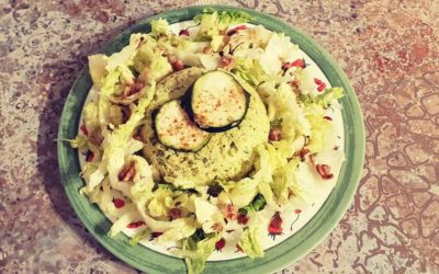 Bowl Cake salé courgette parmesan et noix